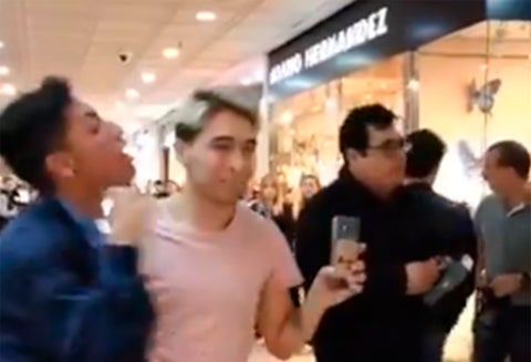 Esteban Miranda, ciudadano increpado en el norte de Bogotá