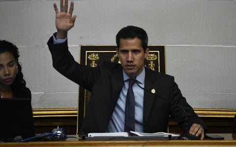 Juan Guaidó, presidente interino de Venezuela.