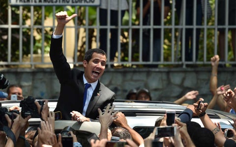 Juan Guaidó, presidente interino de Venezuela