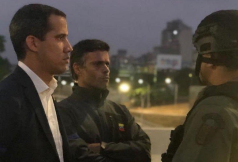 Guaidó y López