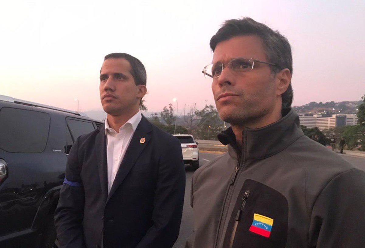 Leopoldo López y Juan Guaidó