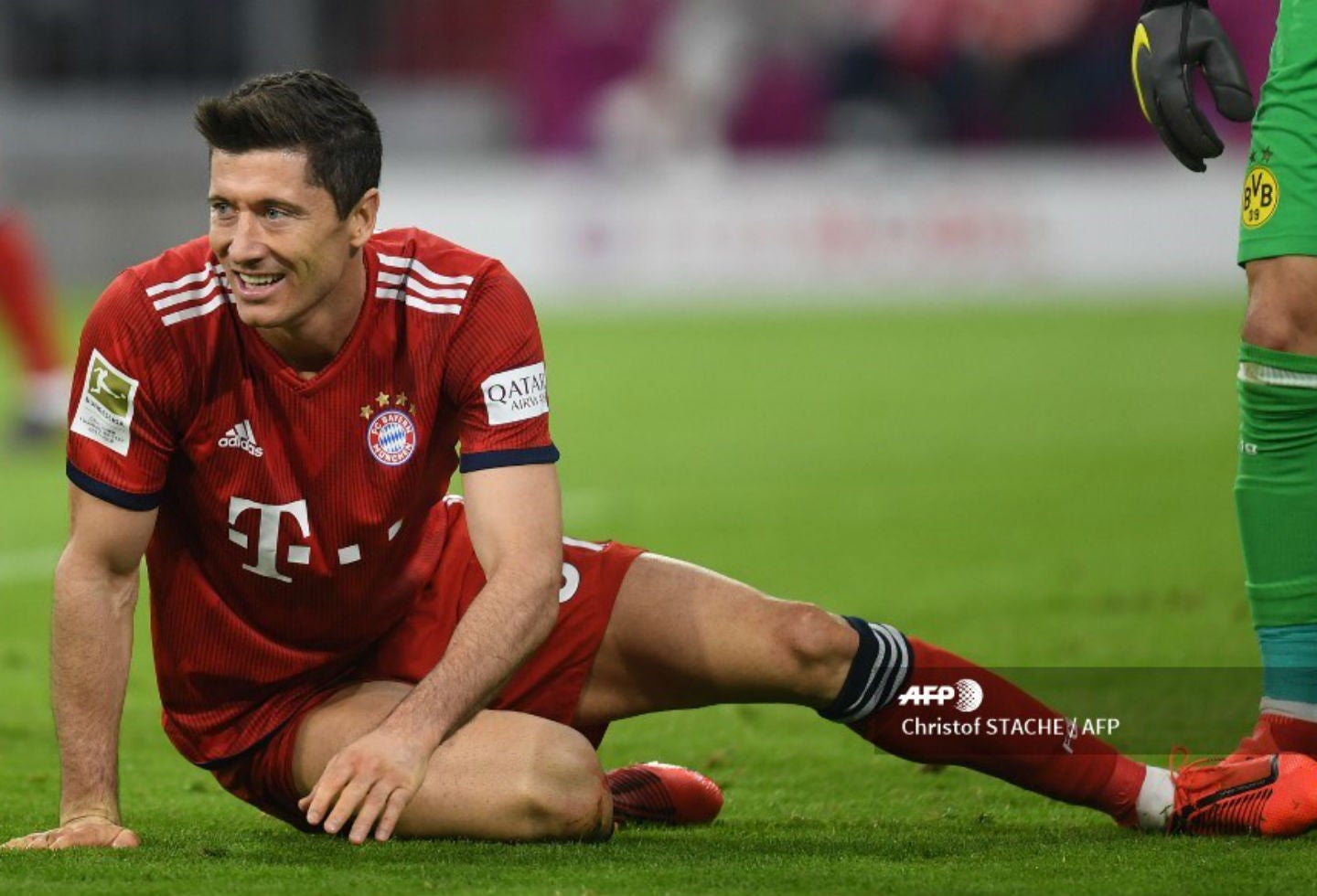 Robert Lewandowski con el Bayern Munich