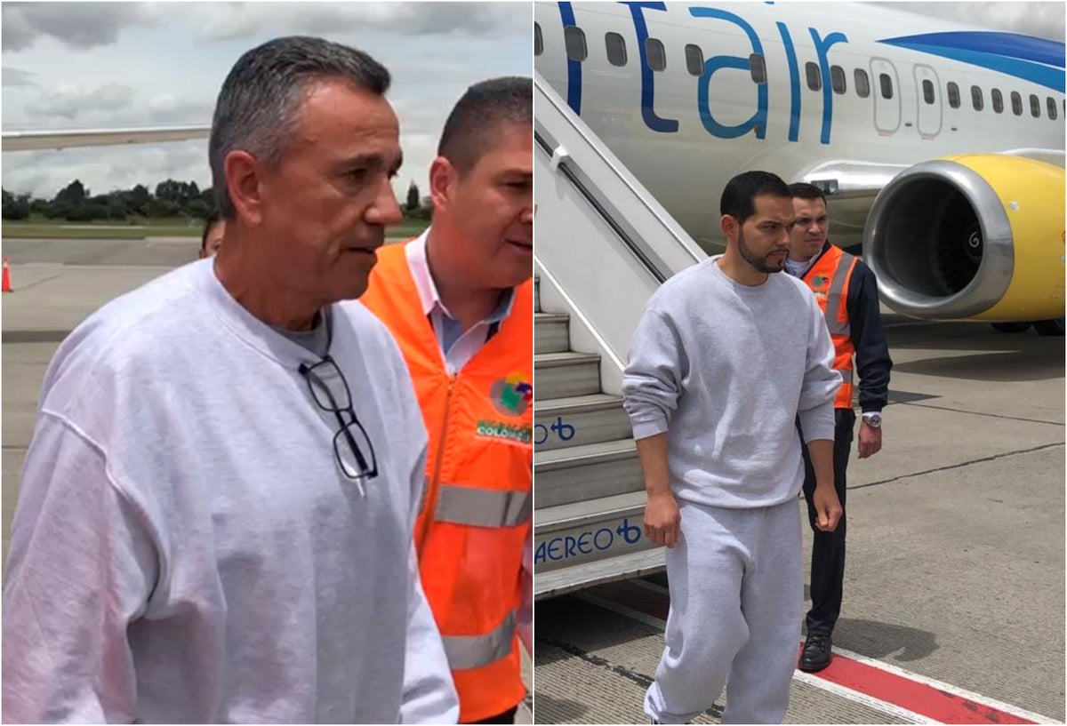 Mauricio Santoyo y Leonardo Pinilla, deportados a Colombia