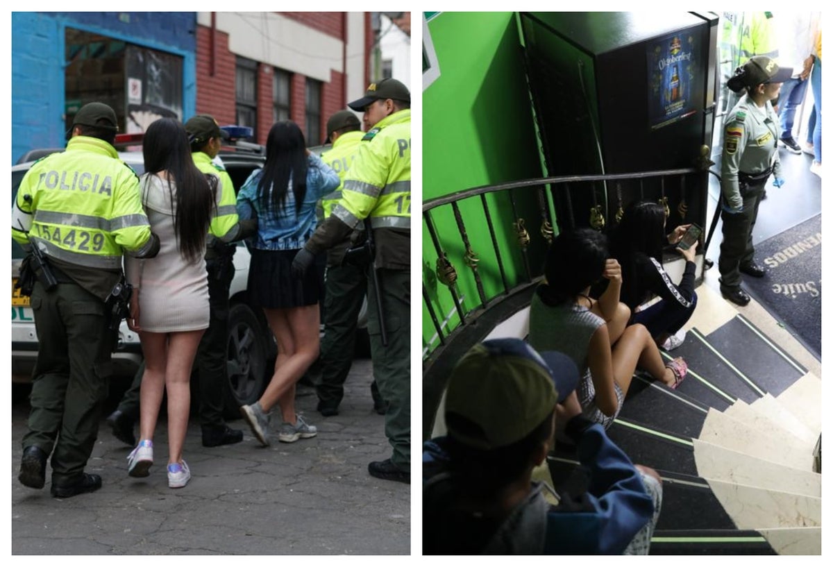Menores rescatadas en barrio Santa Fe, zona de tolerancia en Bogotá