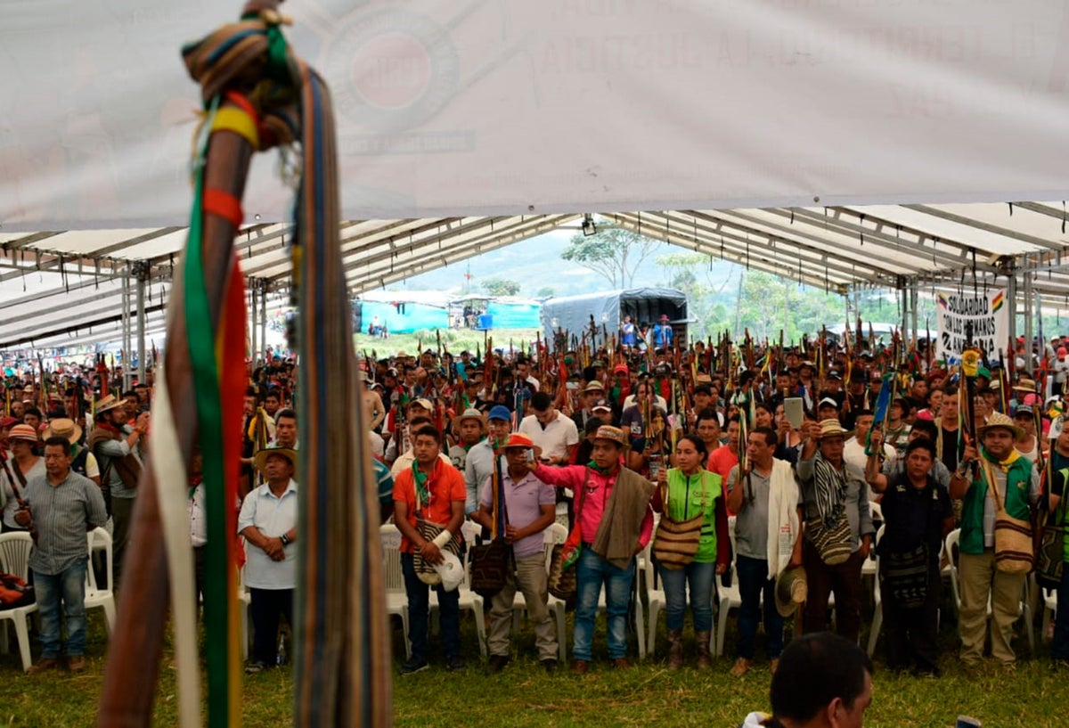 Comunidades indígenas concentradas en el departamento del Cauca