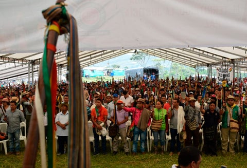 Comunidades indígenas concentradas en el departamento del Cauca
