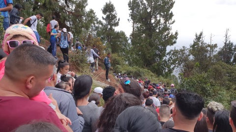 Sendero peatonal de Monserrate, Viernes Santo