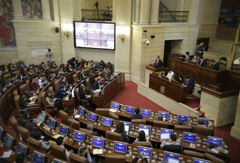 Audiencia publica sobre las objeciones a la JEP llevada acabo en el Congreso de la República.