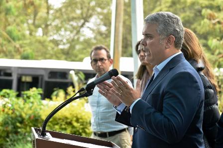 El presidente Iván Duque anunció beneficios económicos a comerciantes afectados por bloqueos