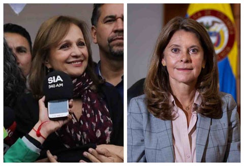 Ángela María Robledo y Marta Lucía Ramírez