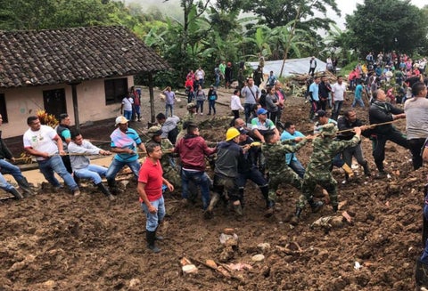 Deslizamiento de tierra en Rosas, Cauca