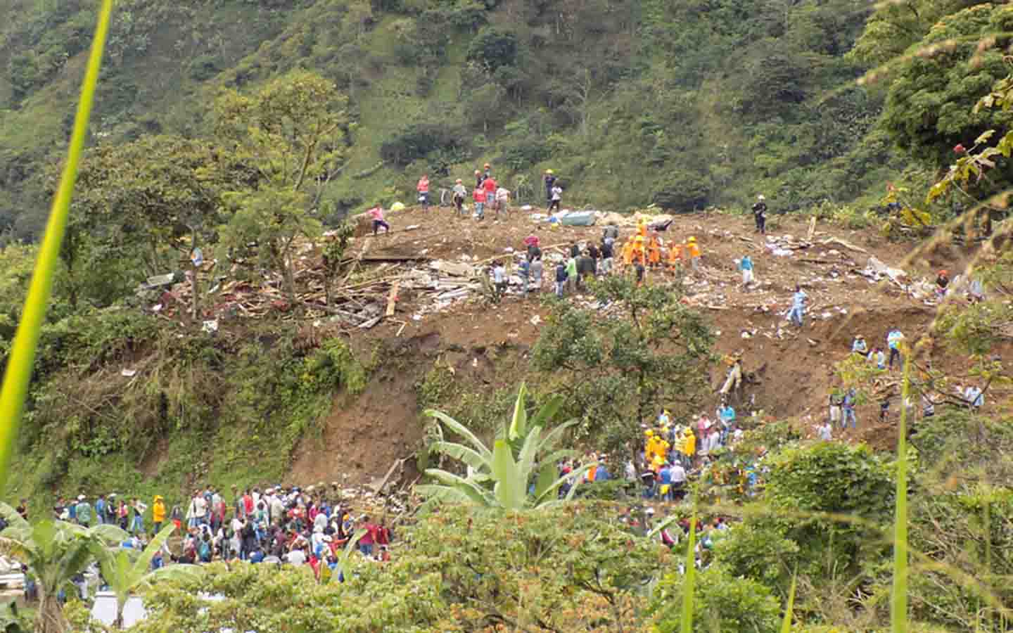 Derrumbe en Rosas, Cauca