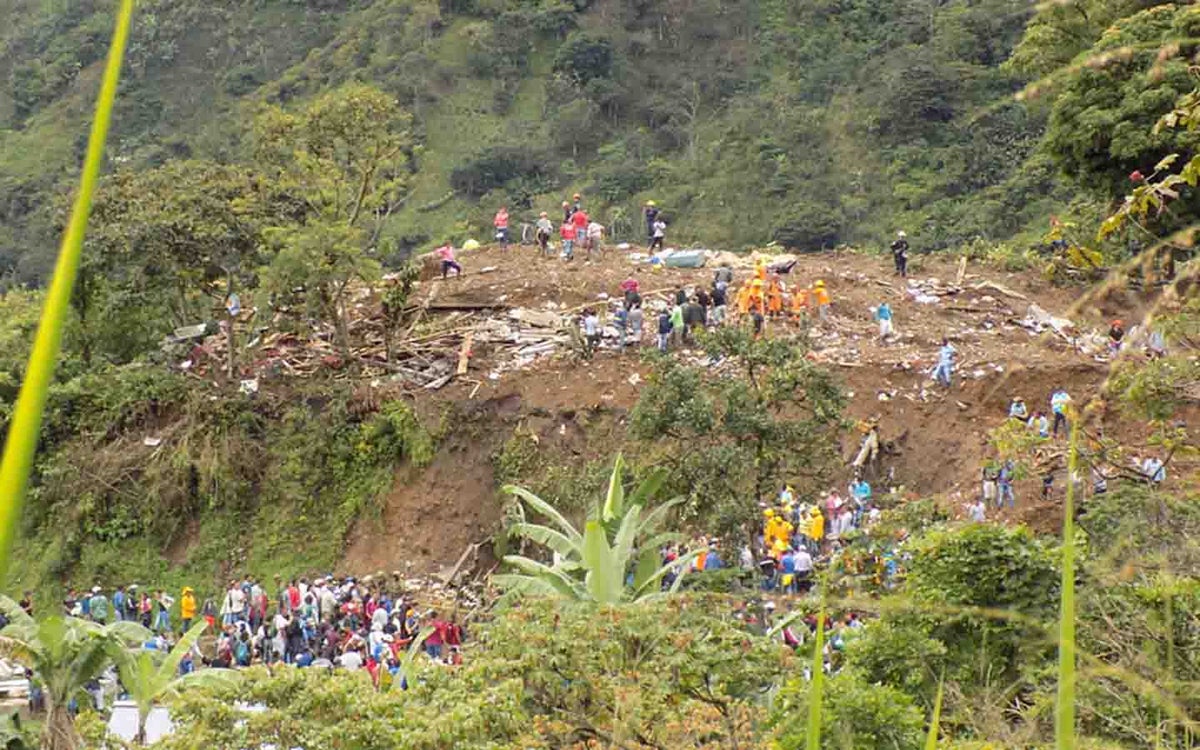 Derrumbe en Rosas, Cauca
