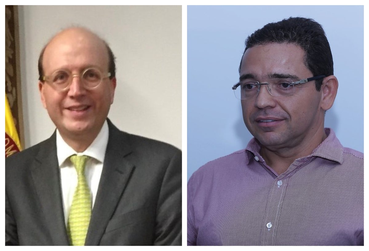 Andrés Rugeles, secretario de Transparencia y el alcalde Rafael Martínez