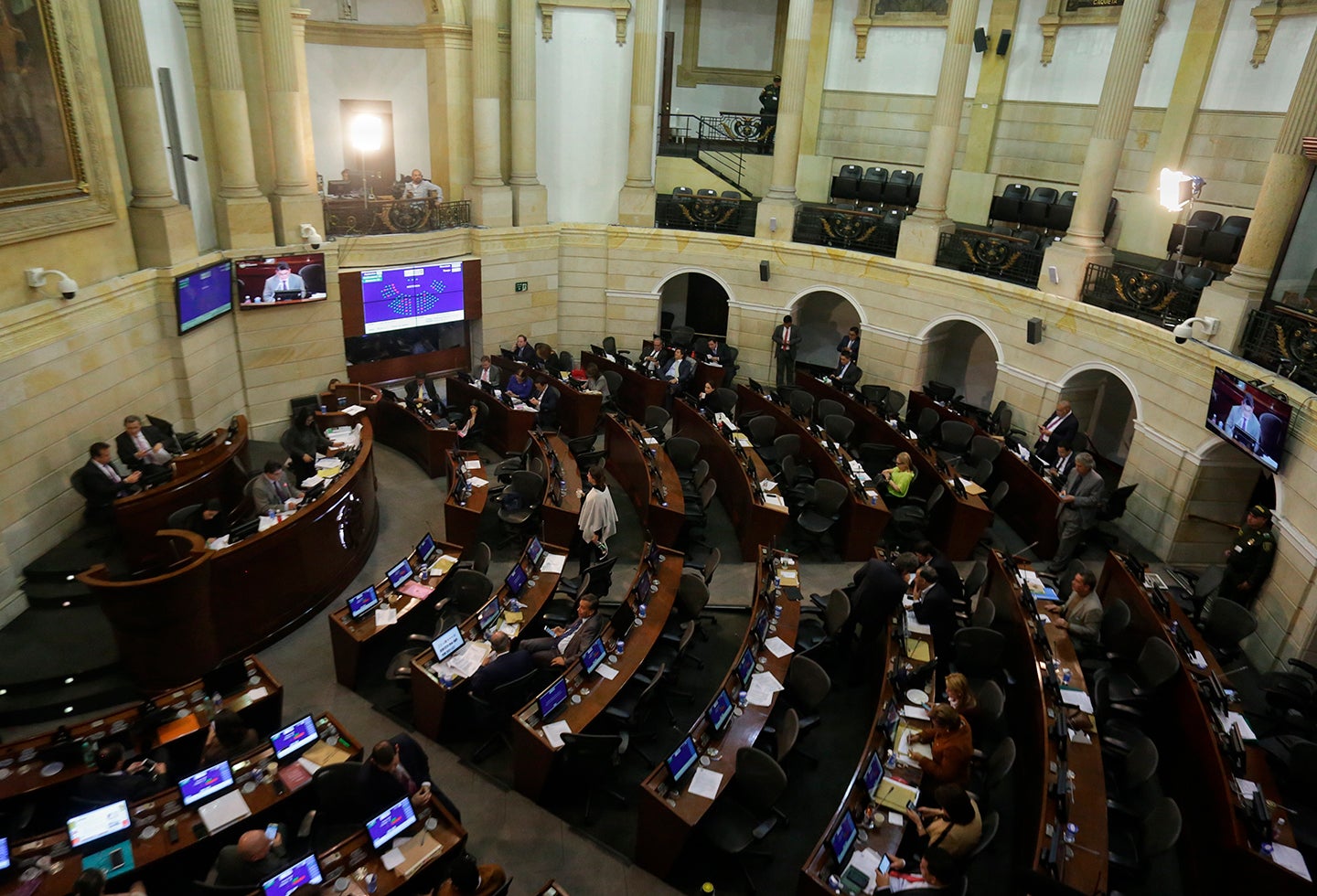 El Congreso de la República, en Bogotá