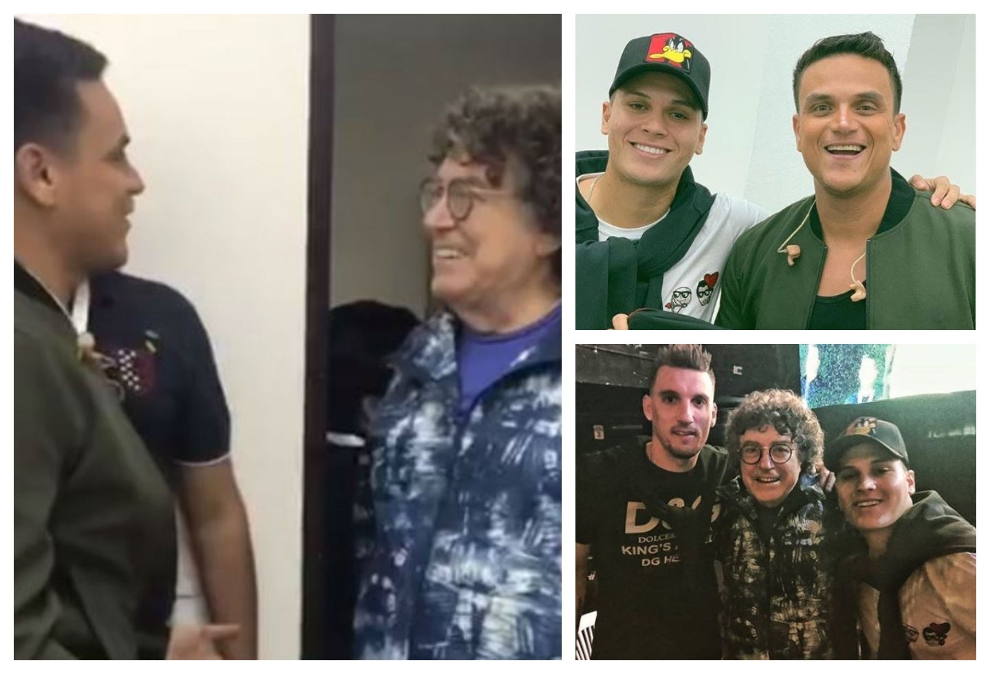 Silvestre Dangond junto a Piero y Juan Fernando Quintero