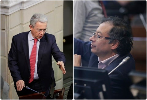 Álvaro Uribe y Gustavo Petro