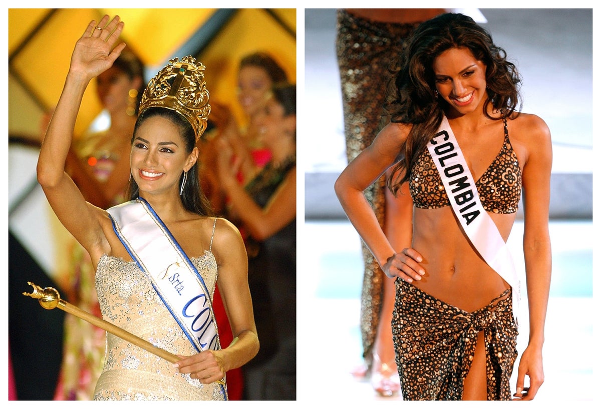 Valerie Domínguez cuando fue elegida Señorita Colombia 2005 - 2006.