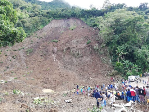 Deslizamiento en Rosas (Cauca)