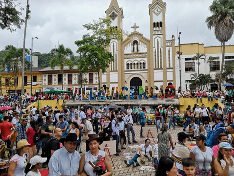 Marcha del paro nacional en la ciudad de Villavicencio