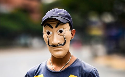 Mascara de Salvador Dalí