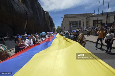 Marchas día del trabajo en Bogotá