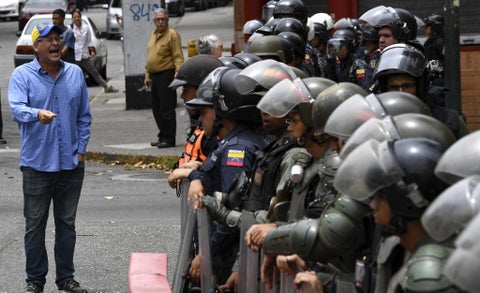 Protestas en Caracas, Venezuela