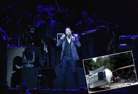 Accidente de bus de staff de Marco Antonio Solis
