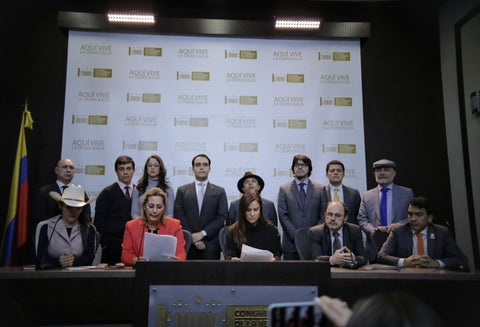 Esta es la bancada de congresistas de los Llanos Orientales junto a la gobernadora del Meta.