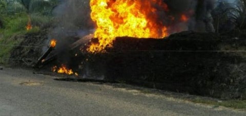 Incendio por hurto de crudo