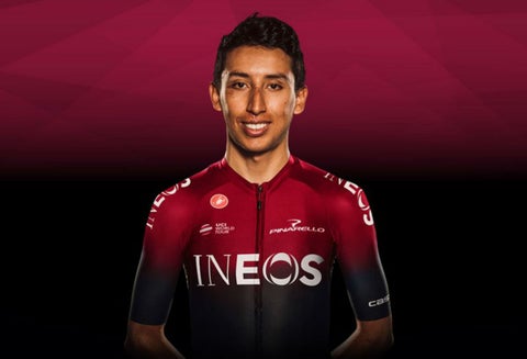 Egan Bernal, ciclista colombiano al servicio de Team Ineos