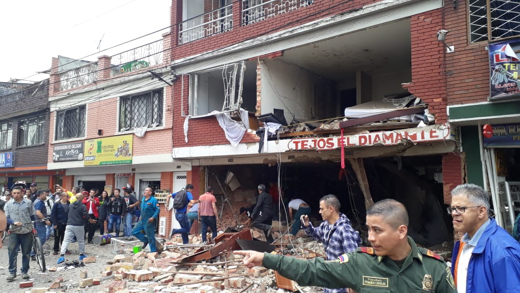 Explosión en Bogotá
