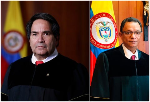Eyder Patiño y Álvaro García, magistrados de la Corte Suprema