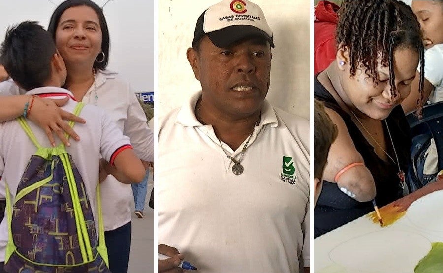 Profesores destacados en la sección "Hazañas maestras" del Canal RCN