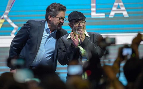 'Iván Márquez' y 'Timochenko'.