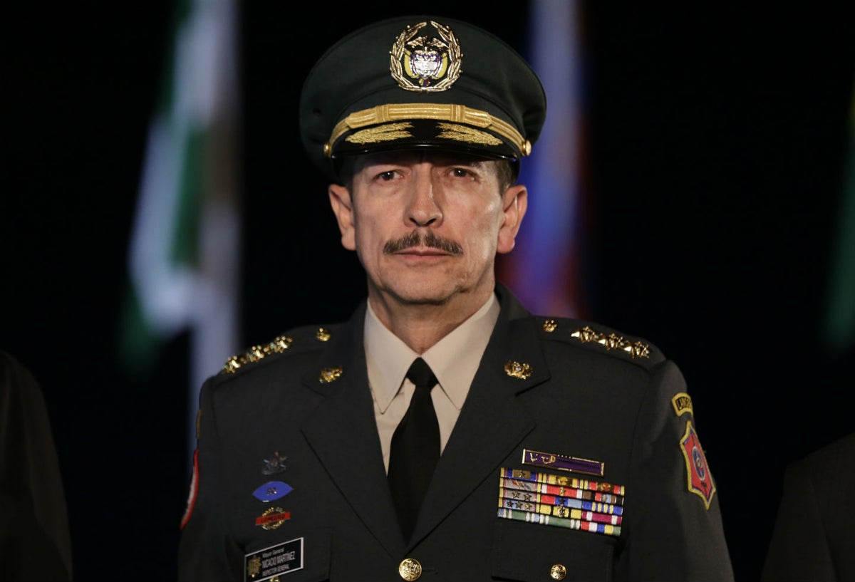 El general Nicacio Martínez, comandante del Ejército
