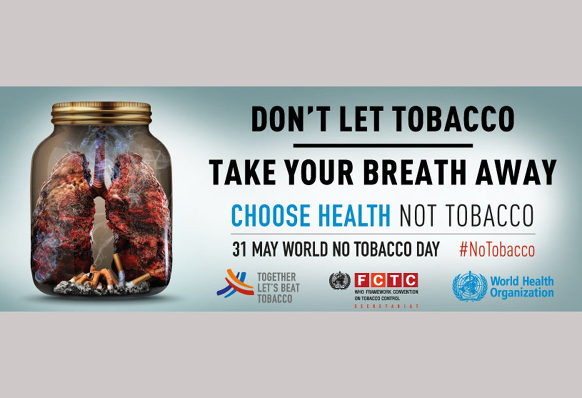 La foto de la OMS para conmemorar el Día Mundial Sin Tabaco