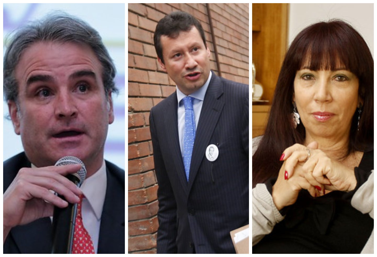 Pablo Felipe Robledo, Jaime Lombana y María Jimena Duzán