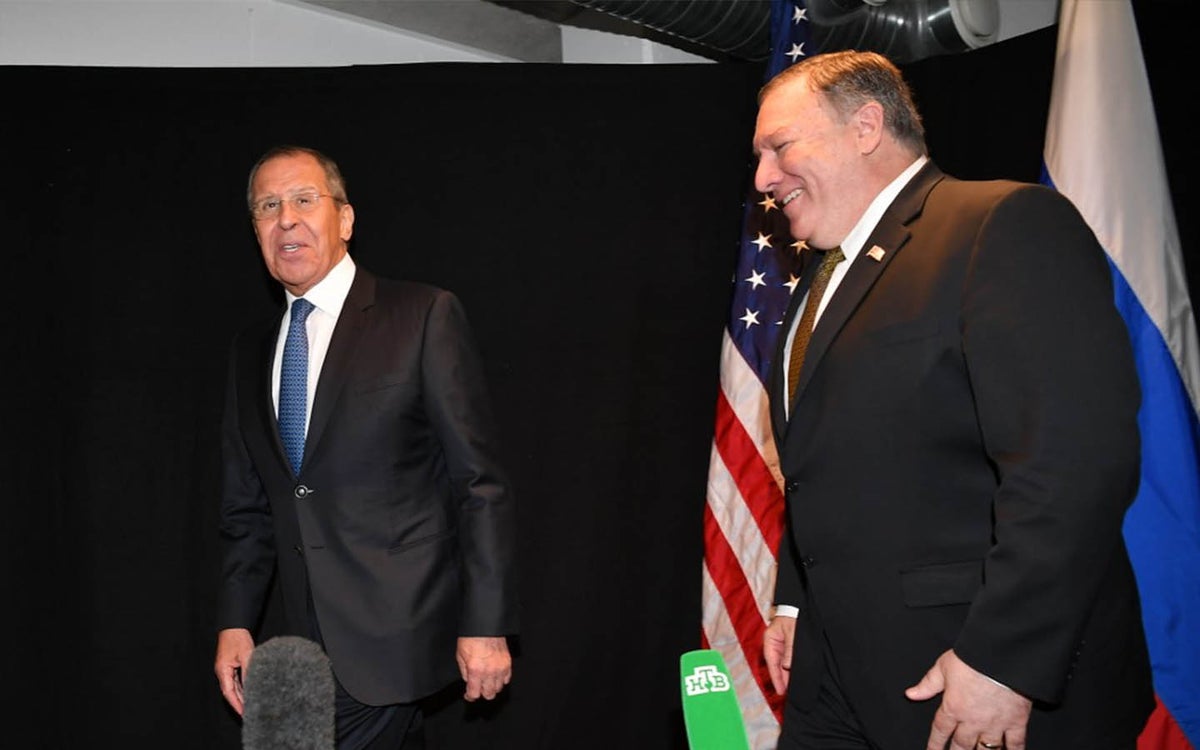 Serguéi Lavrov y Mike Pompeo