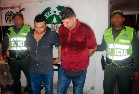 Los "rompevidrios" capturados en Cartagena de Indias