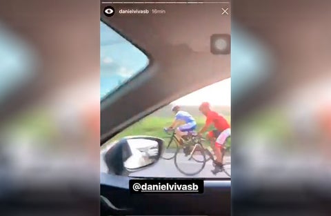 Video donde insultan a ciclistas