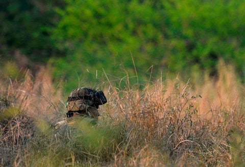 Un soldado colombiano vigilando la zona fronteriza con Venezuela