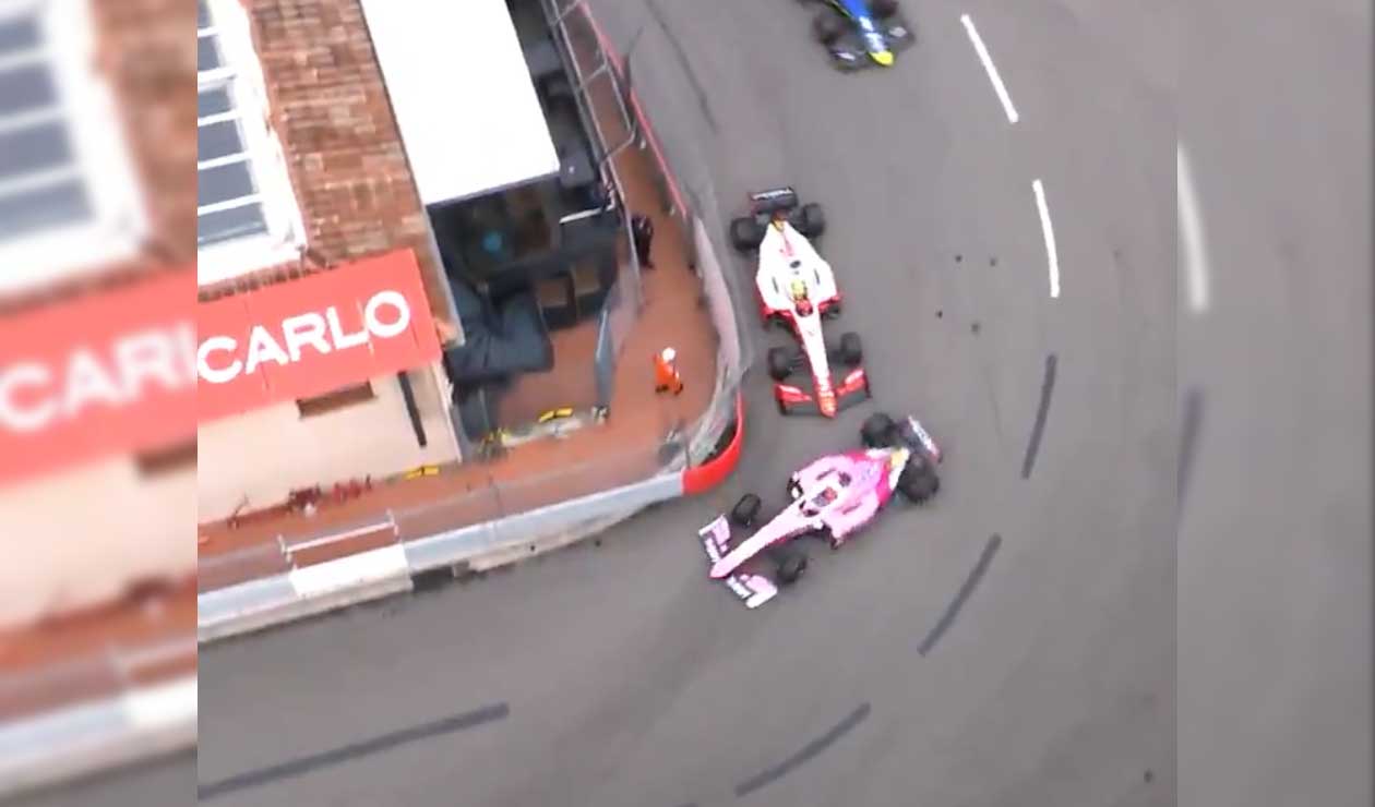 Tatiana Calderón fue chocada por el auto de Mick Schumacher