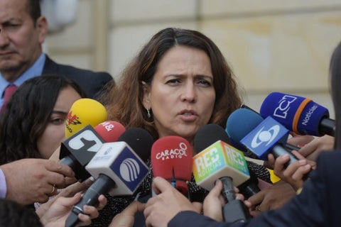 Ministra del Interior, Nancy Patricia Gutiérrez