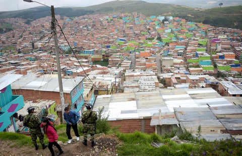 Localidad de Ciudad Bolívar, en Bogotá.