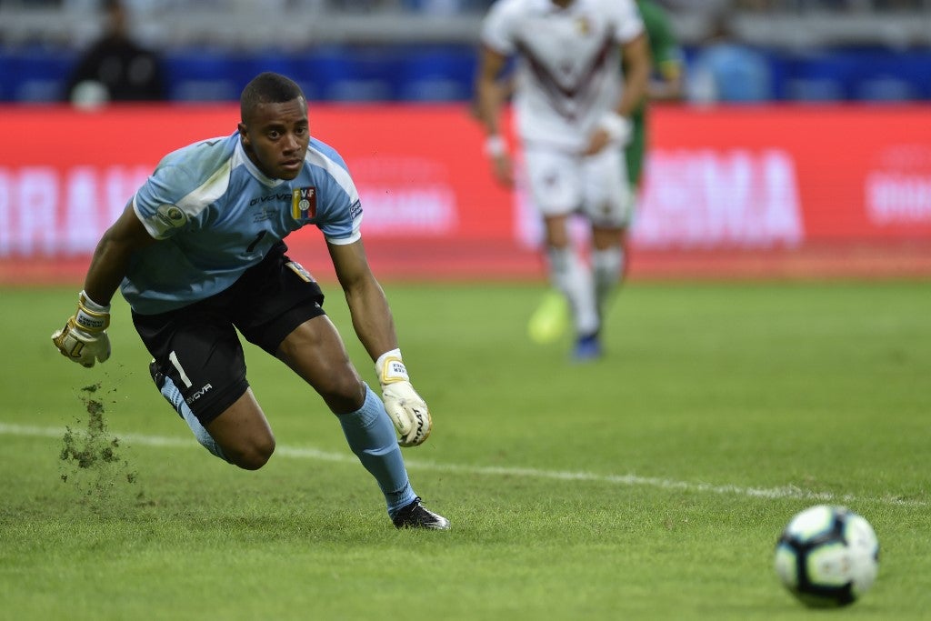 Wuilker Faríñez es el guardameta de la selección de Venezuela
