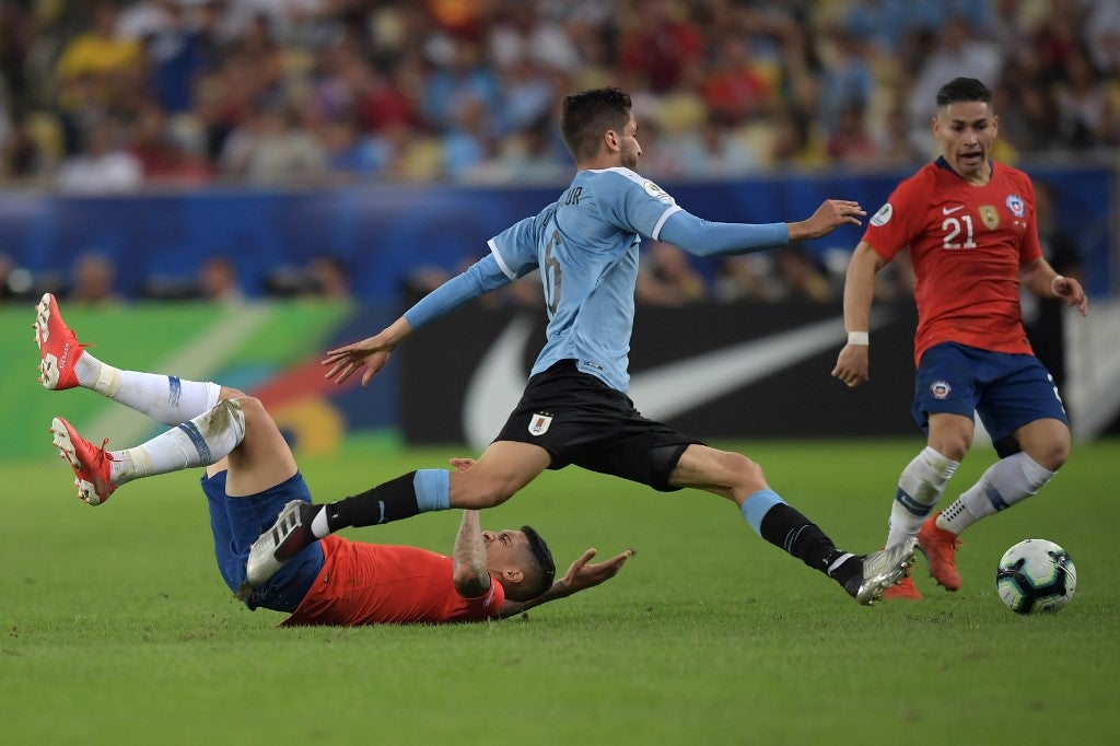 Uruguay ante Chile en la Copa América