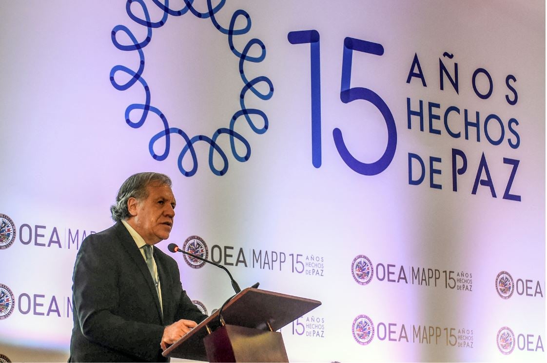 Secretario General de la OEA, Luis Almagro, en Medellín.