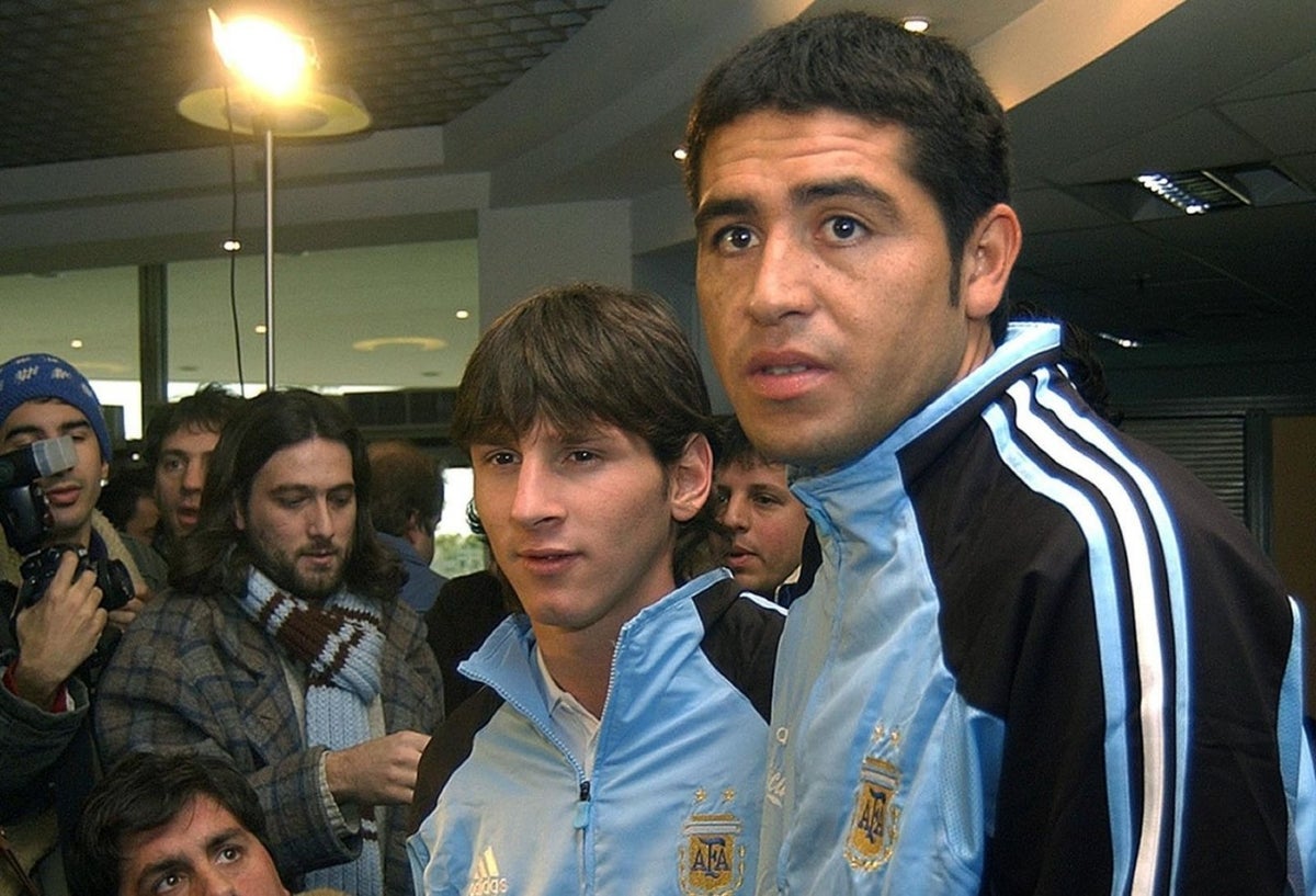 En el año 2005 en concentración con la selección Argentina.