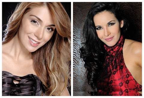 Marilyn Patiño y Adriana Campos